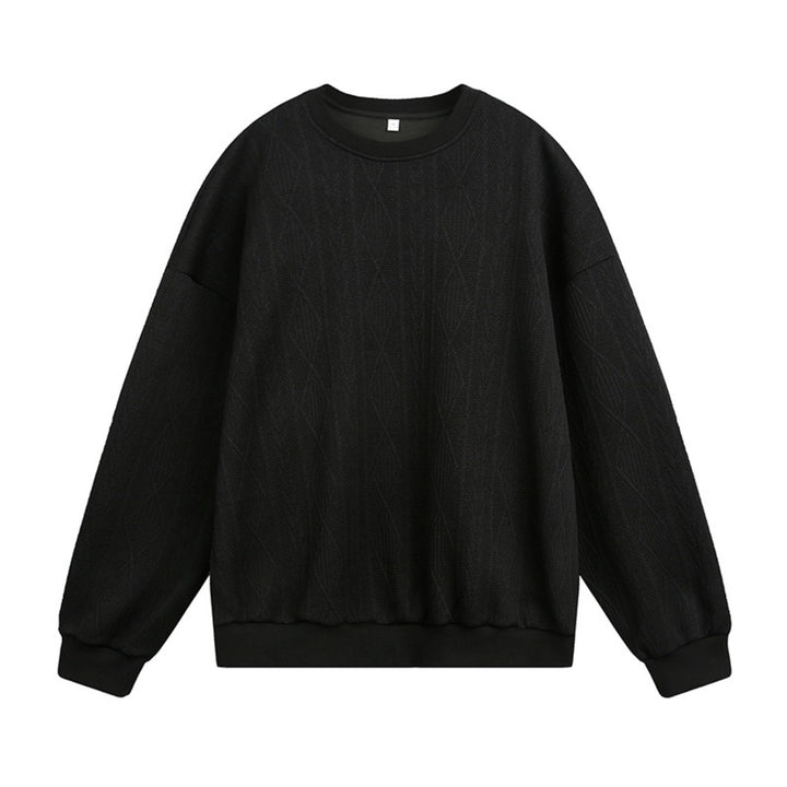 Unisex Oversize Cable Knit Sweatshirt with Fine Braided Pattern Structure Mune Fashion