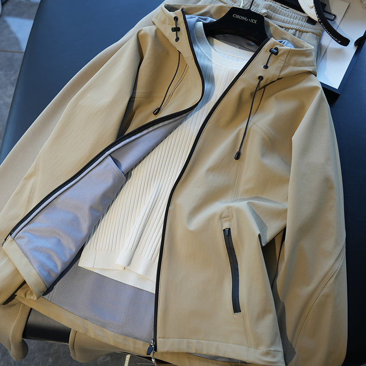 Women's Fashionable Transitional Jacket with Stand-Up Collar and Practical Pockets Mune Fashion