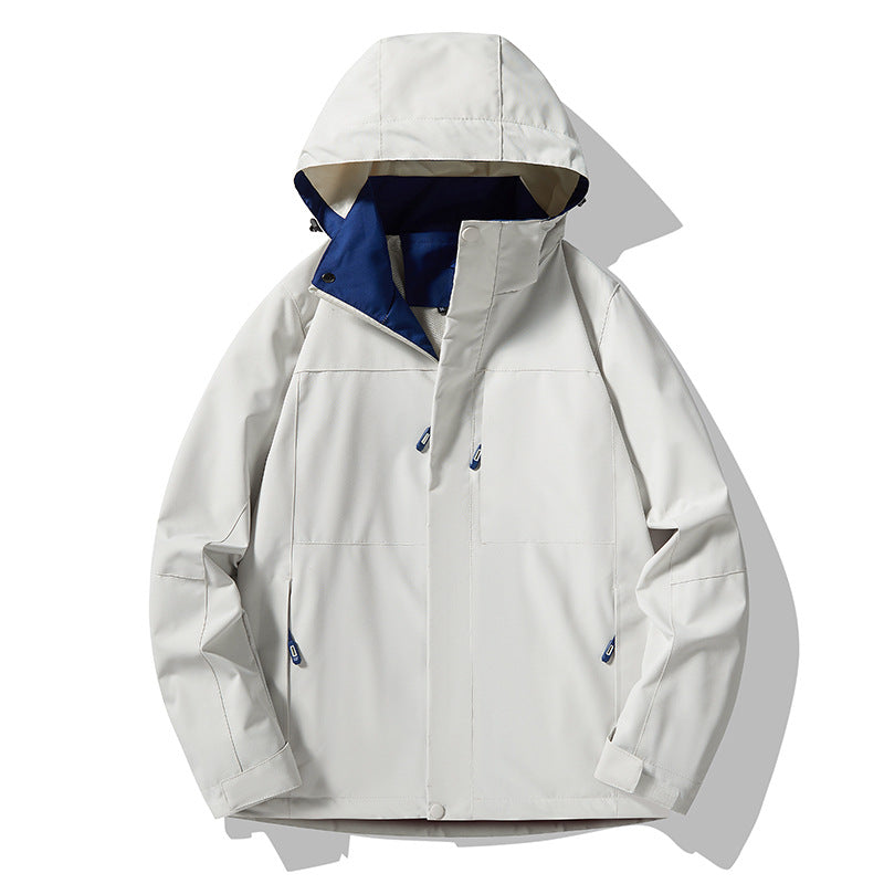 Men's minimalist technical hooded softshell jacket with matte finish and concealed zippers Mune Fashion