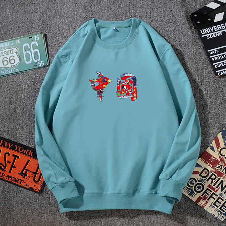 Unisex Oversized Sweatshirt with Round Neck and Subtle Graphic Application Mune Fashion