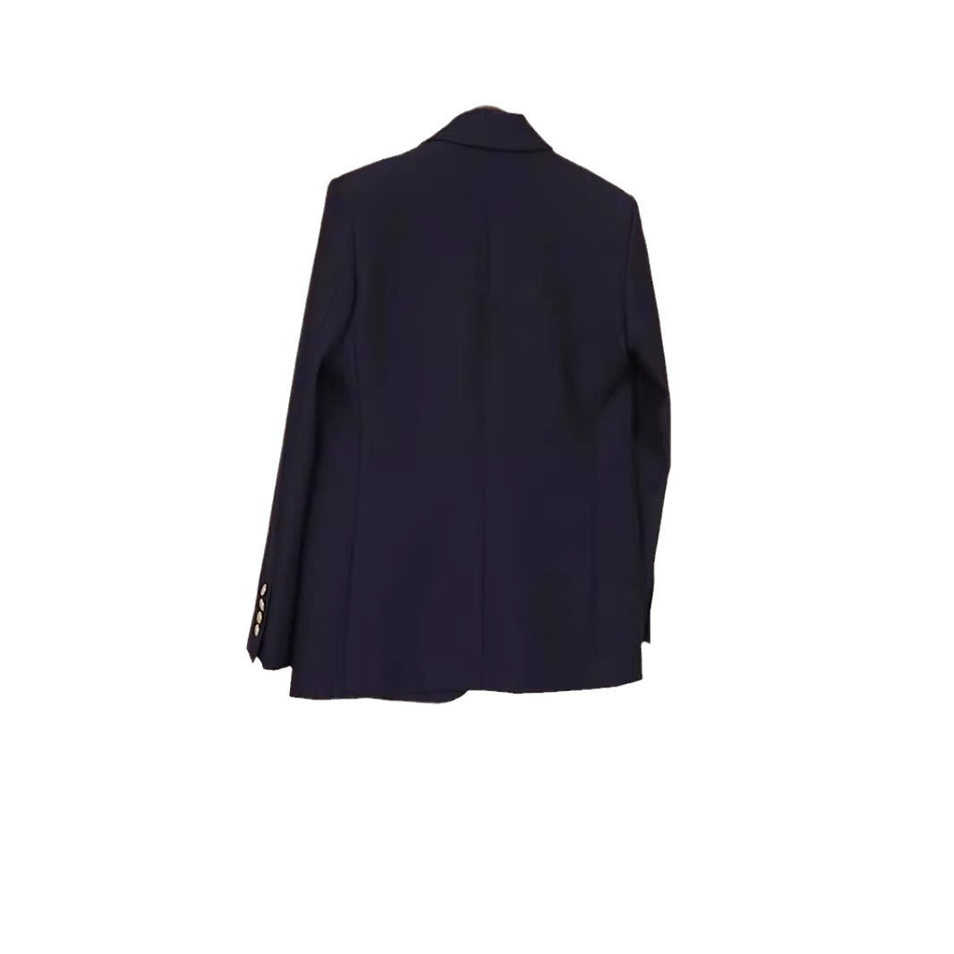 Women Elegant Double-breasted Blazer Mune Fashion