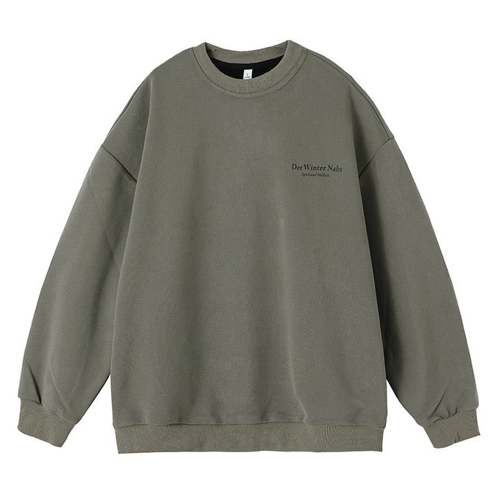 Unisex Oversize-Comfort-Sweatshirt with French Terry lining, minimal chest graphic and extended back Mune Fashion