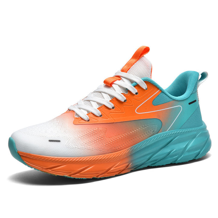 Unisex cushioned road running sneakers with reactive hollow core midsole and breathable mesh upper Mune Fashion