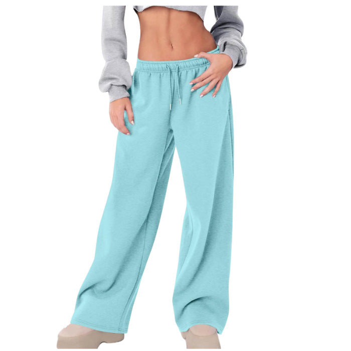 Women's wide High-Waist Relaxed Pants with drawstring and concealed side pockets Mune Fashion