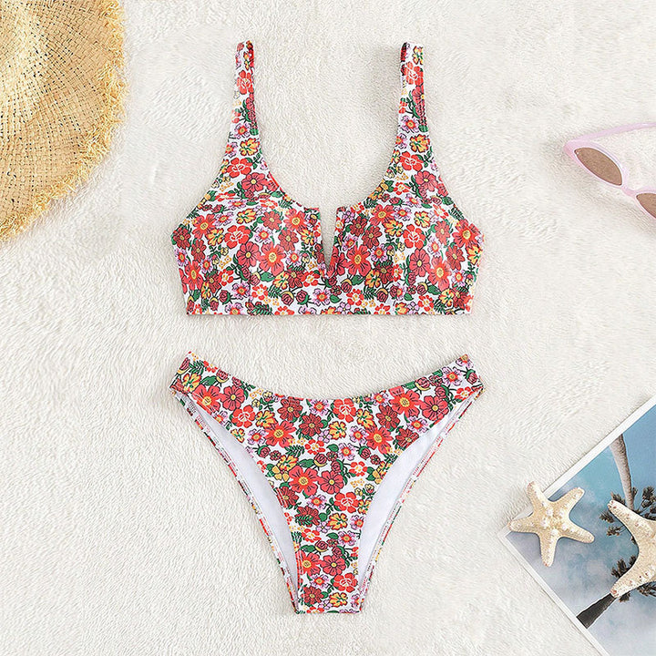 Women's Floral Design Bikini Mune Fashion
