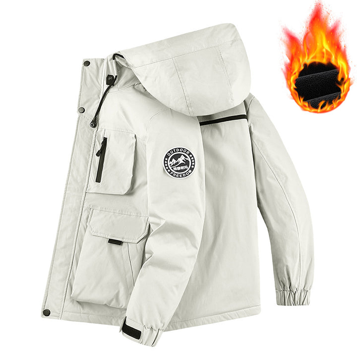 Men's Technical Thermal Parka with Microfleece Lining and Utility Pockets Mune Fashion