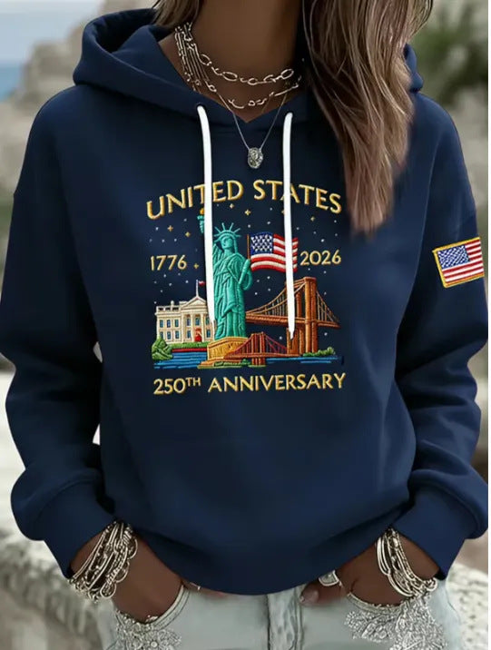Women's Creative Hoodie with Unique Statuesque Design Mune Fashion