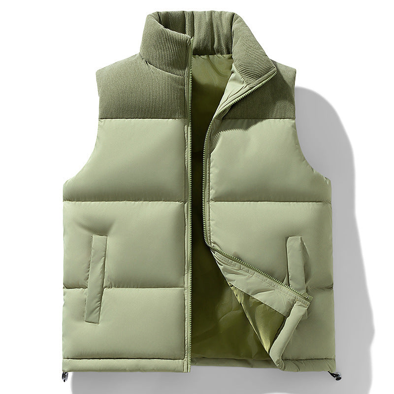 Women's Stylish Padded Vest with High Collar Mune Fashion