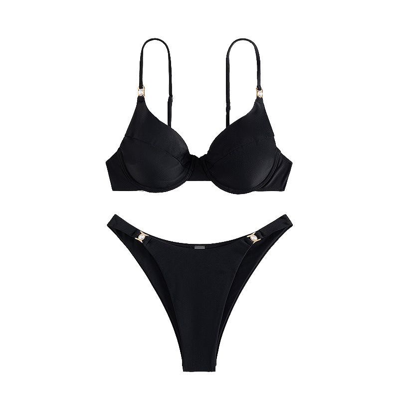 Ladies Push-Up Bikini with elegant strap details Mune Fashion
