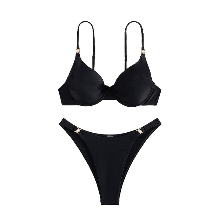 Ladies Push-Up Bikini with elegant strap details Mune Fashion