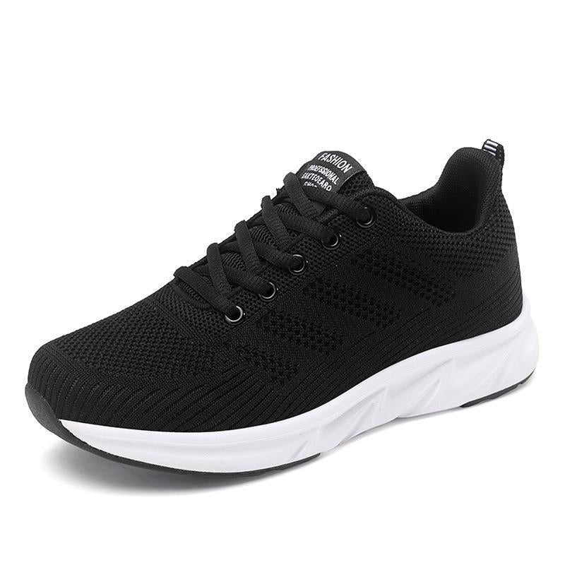 Women's lightweight breathable knitted running shoes with viscoelastic insole and shock-absorbing midsole Mune Fashion