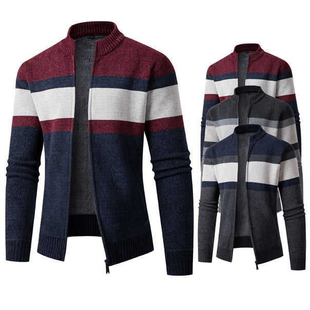 Men's Lined Cardigan with Full Zip and Teddy Lining Mune Fashion