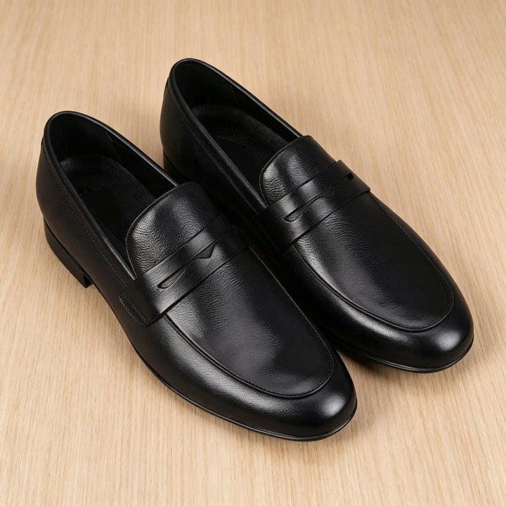 Men's Elegant Leather Slip-On Shoes Mune Fashion