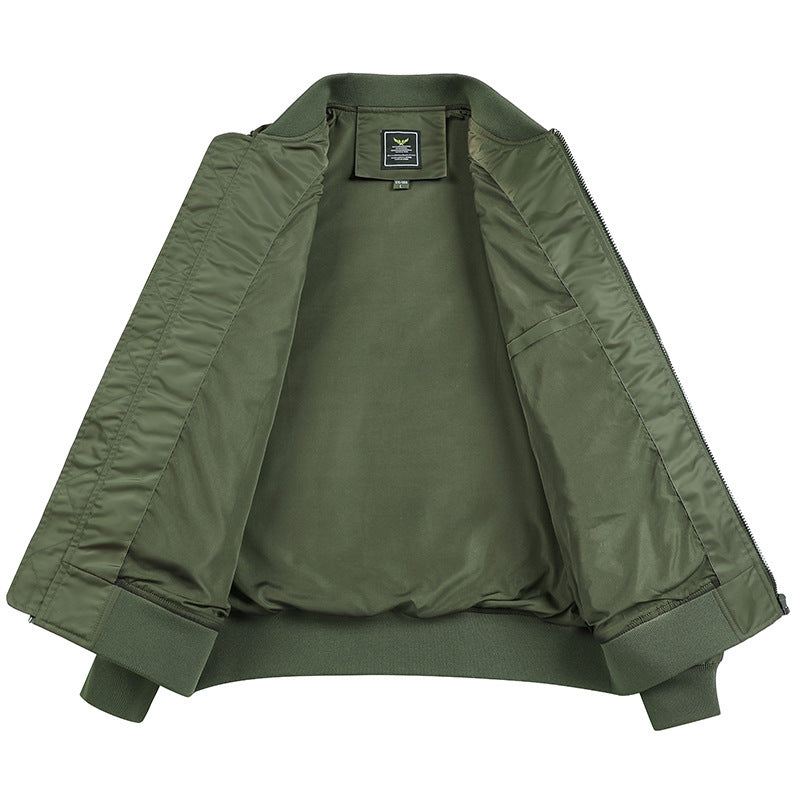 Men's bomber jacket in utility style with wind-resistant shell, multiple pockets and ribbed cuffs Mune Fashion