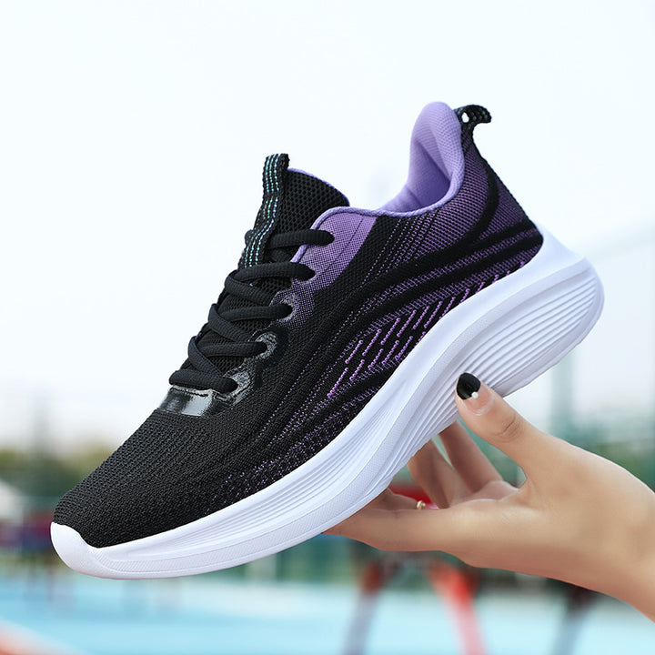 Women's knitted sports sneakers with ergonomic memory foam insole and profiled lightweight sole Mune Fashion