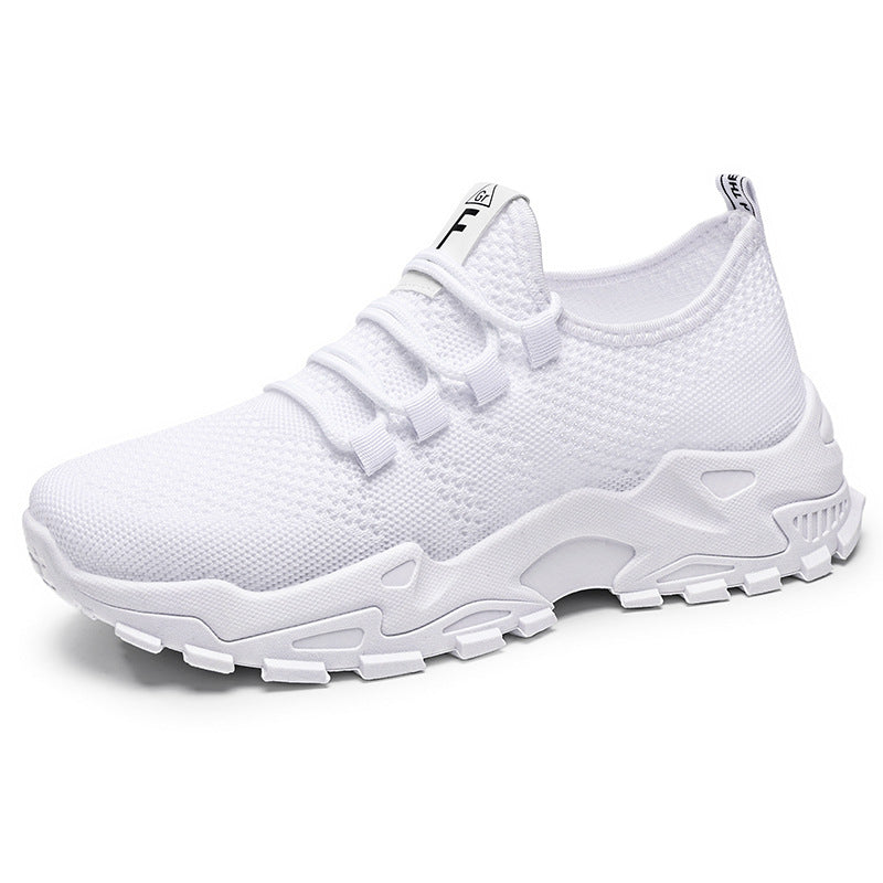 Ladies nan breathable knit slip-on sneakers with sock-like shaft and profiled platform heel Mune Fashion