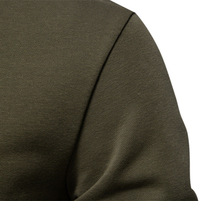Men's classic crew neck sweatshirt made of heavy cotton blend with fleece inner side and ribbed cuffs Mune Fashion