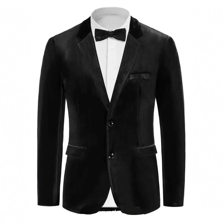 Men's Noble Velvet Blazer with Finesse Mune