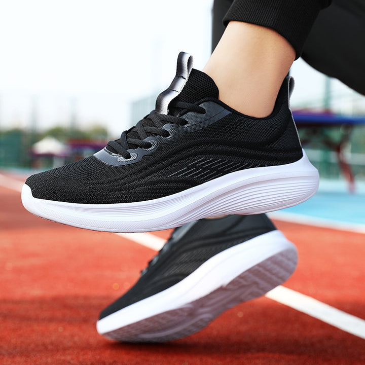 Women's knitted sports sneakers with ergonomic memory foam insole and profiled lightweight sole Mune Fashion