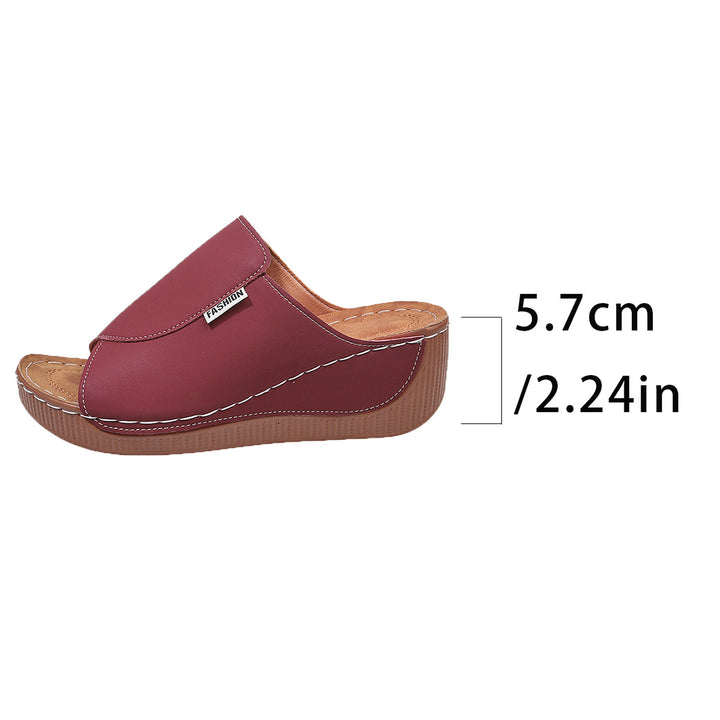 Women's o Slip-On Wedge Mules with ergonomic memory footbed and lightly profiled outsole Mune Fashion