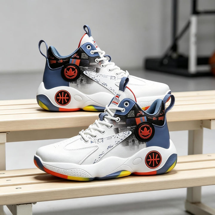 Men's Sporty High-Top Basketball Sneakers Mune Fashion