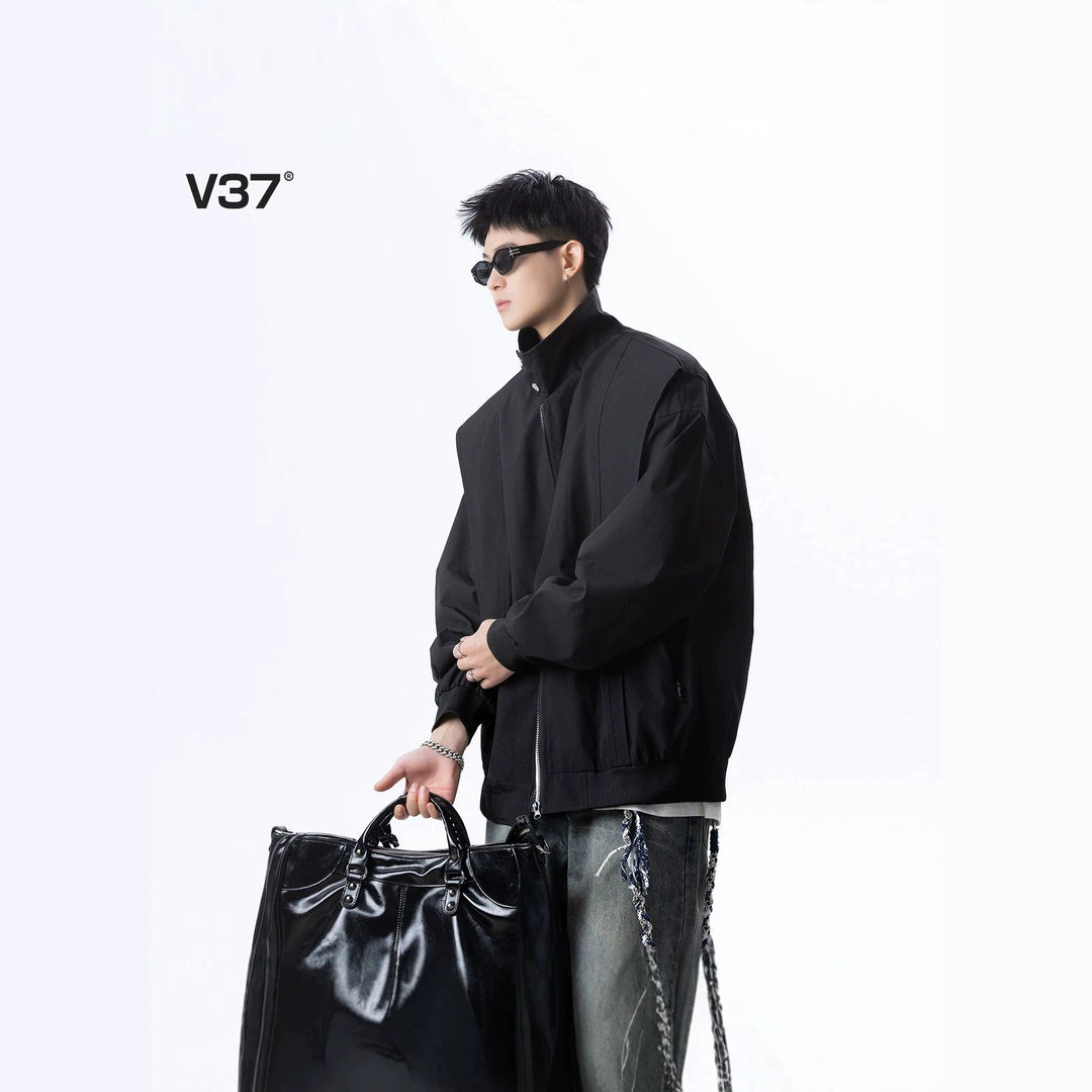 Men's Urban Utility Jacket with High Collar Mune Fashion