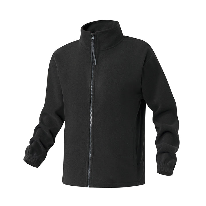 Herren Fleecejacke mit Stehkragen, durchgehendem Reißverschluss und elastischen Bündchen Mune Fashion