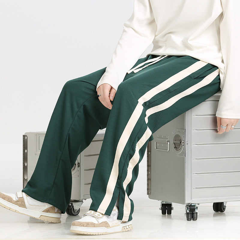Men's Sporty Lounge Pants with Side Stripes Mune Fashion