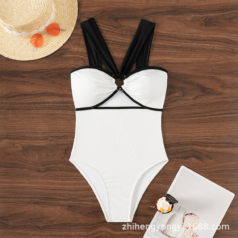 Women's One-Piece Swimsuit with Innovative Cut-Out Design Mune Fashion