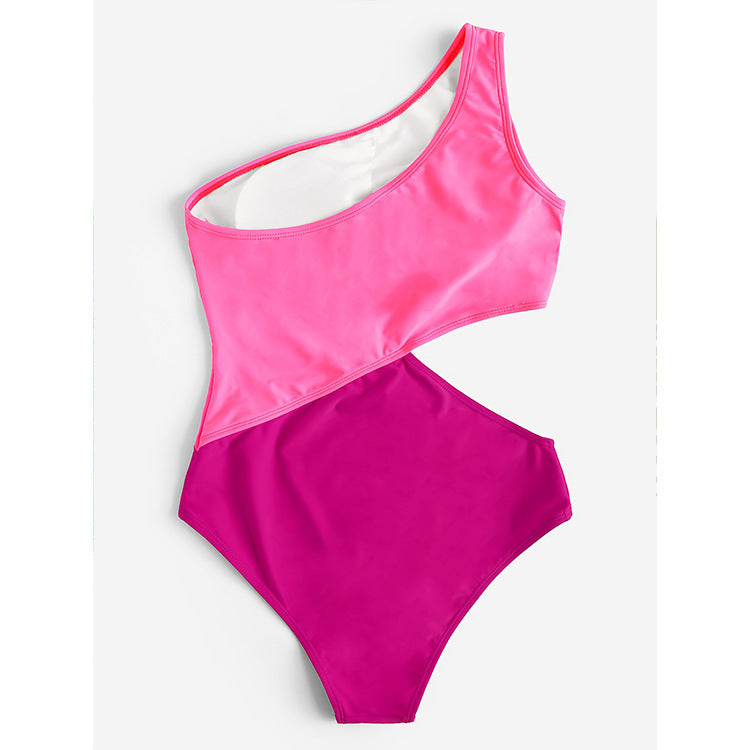 Ladies One-Sided Swimsuit Mune Fashion