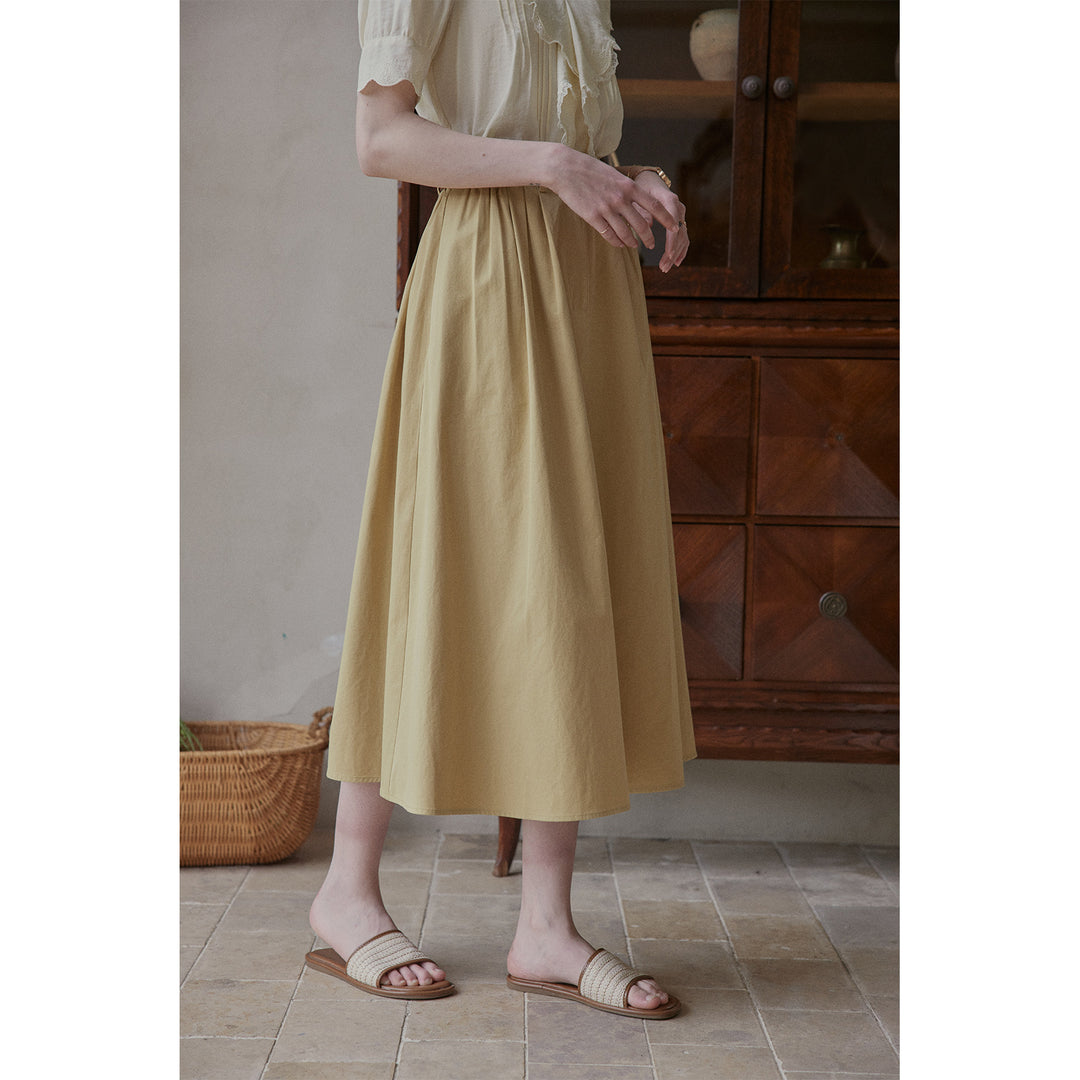 Women Long, airy skirt with high waistband Mune Fashion