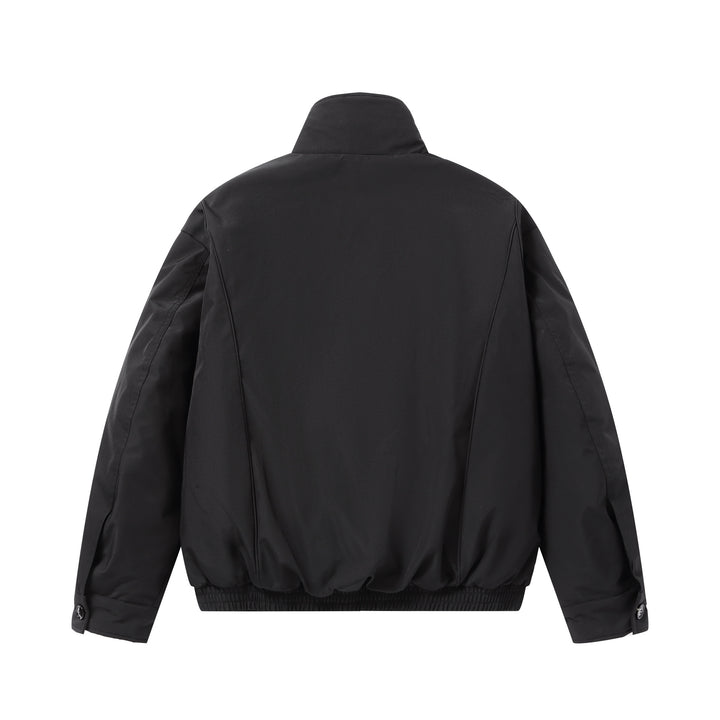 Men's short-cut thermal bomber jacket with high teddy collar Mune Fashion