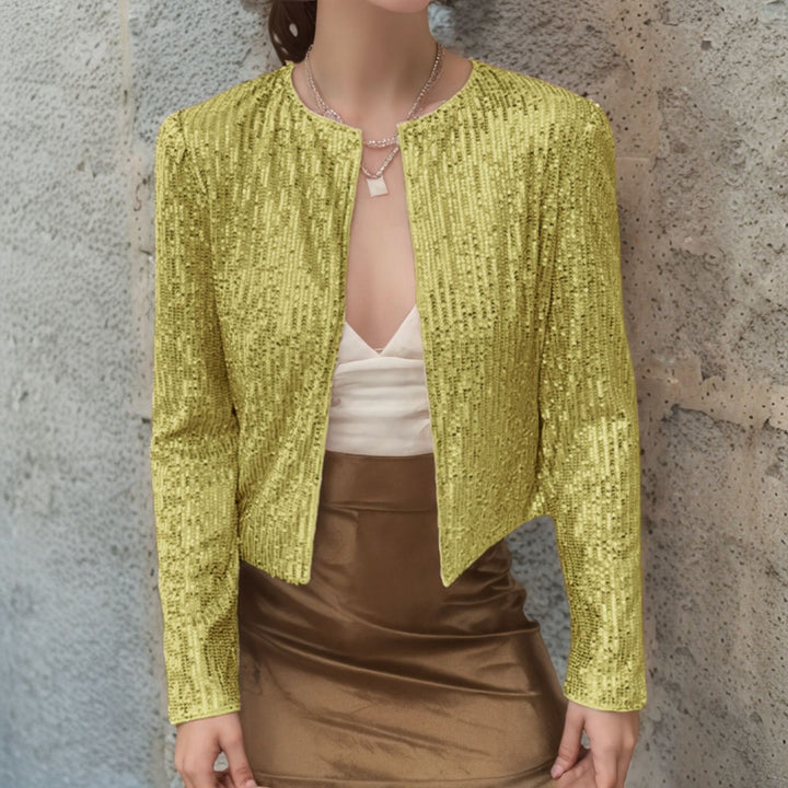 Elegant Glitter Jacket Women's Evening