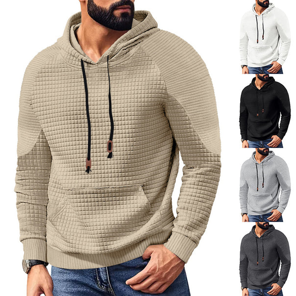 Men's hoodie with square structure, raglan sleeves, and kangaroo pocket Mune Fashion