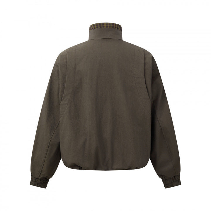 Men's short jacket with stand-up collar and decorative toggle fastenings Mune Fashion