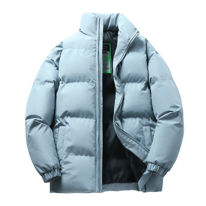 Unisex nan quilted winter down jacket with high stand-up collar and elastic cuffs Mune Fashion