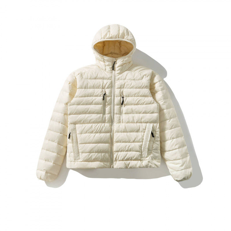 Women's ultra-light padded jacket with hood, down look and windproof outer shell Mune Fashion