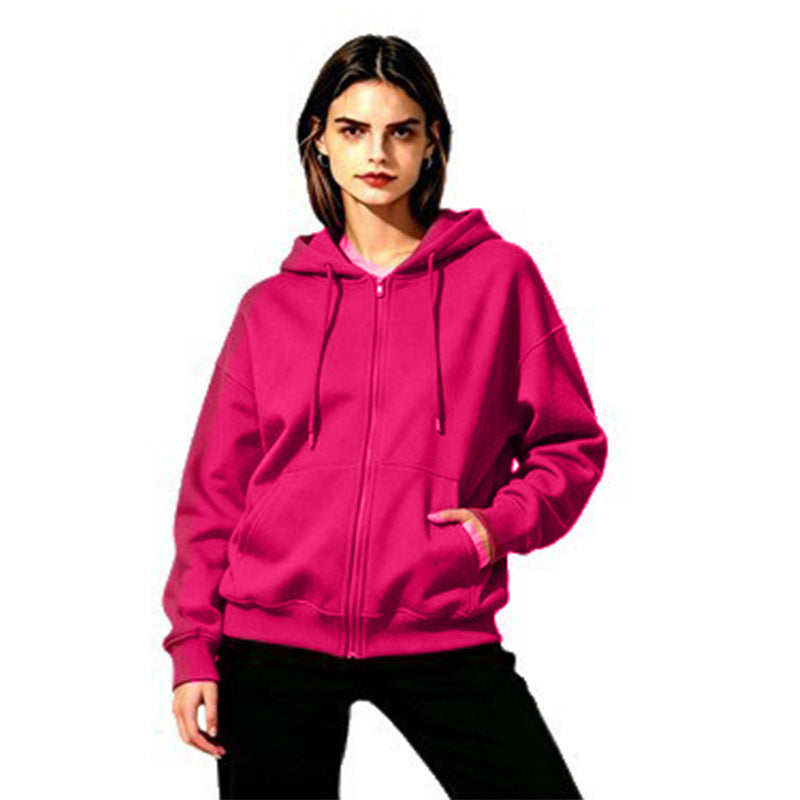 Ladies Soft Hooded Sweatshirt with Full Zip Mune Fashion