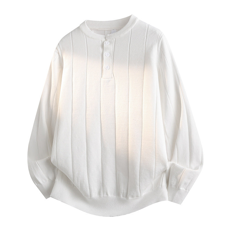 Women Playful Long Sleeve Henley Sweater Mune Fashion