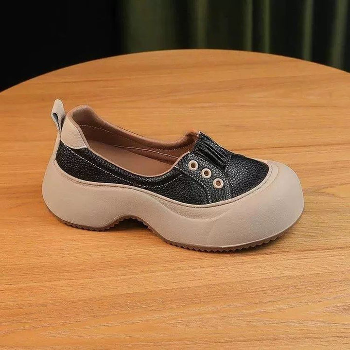 Women's Lifestyle Slip-On Sneakers with Underlying Panel Mune Fashion