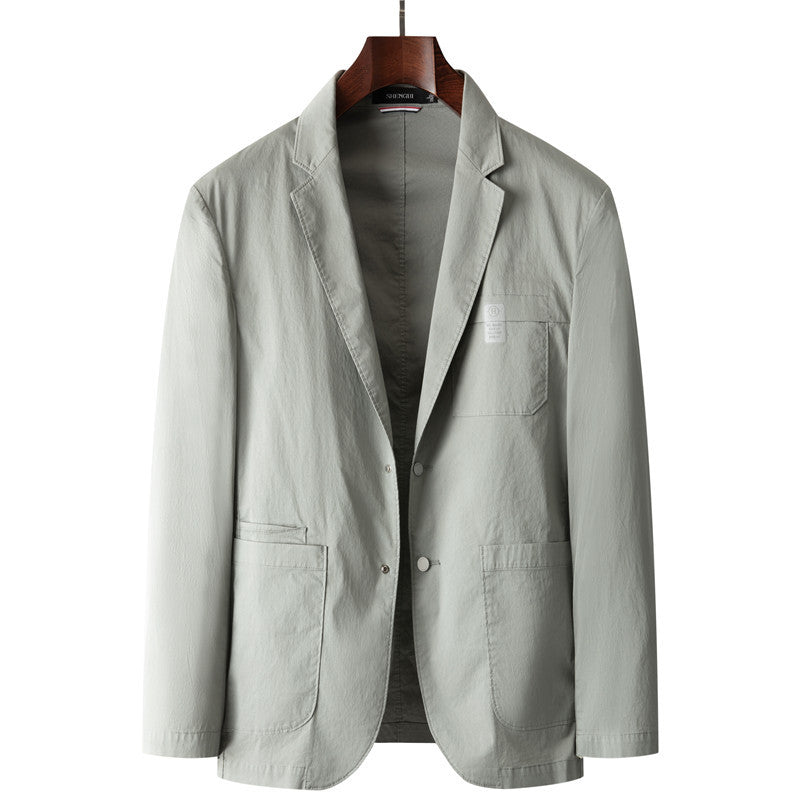Men's lightweight unlined casual blazer with patch pockets Mune Fashion