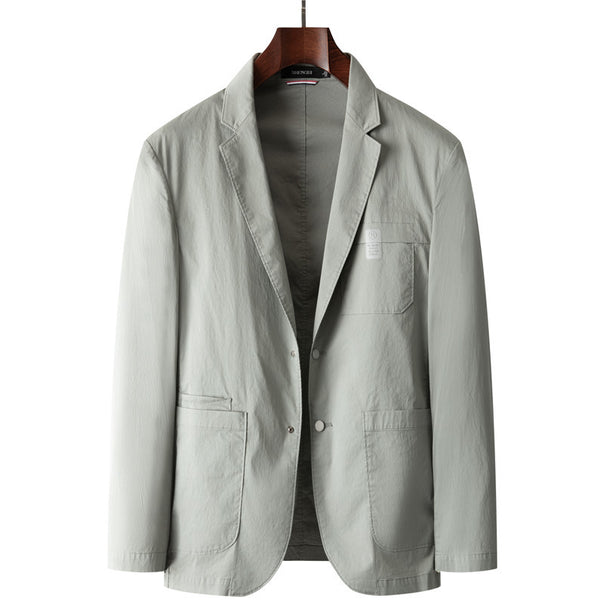 Men's lightweight unstructured blazer with patch pockets Mune Fashion