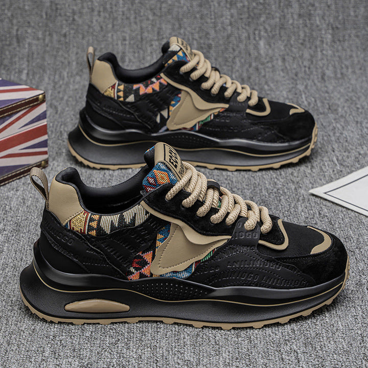 Women's sporty sneakers with geometric upper material and cushioning profile sole Mune Fashion