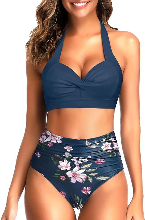 Ladies High-Cut Bikini with Refined Top Mune Fashion