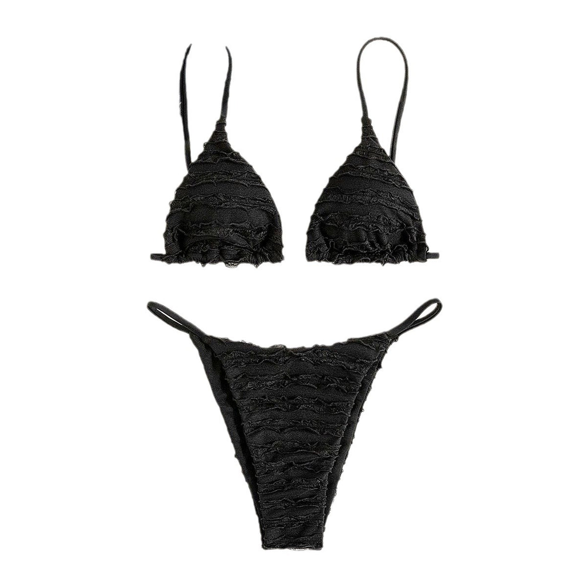 Ladies Triangle Bikini with voluminous ruffle design Mune Fashion