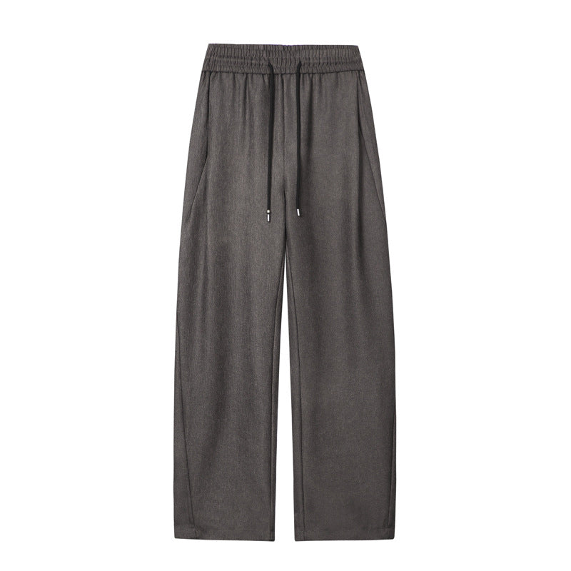 Men's Loose Lounge Pants with Elastic Waistband, Drawstring, and Soft Jersey Material Mune Fashion