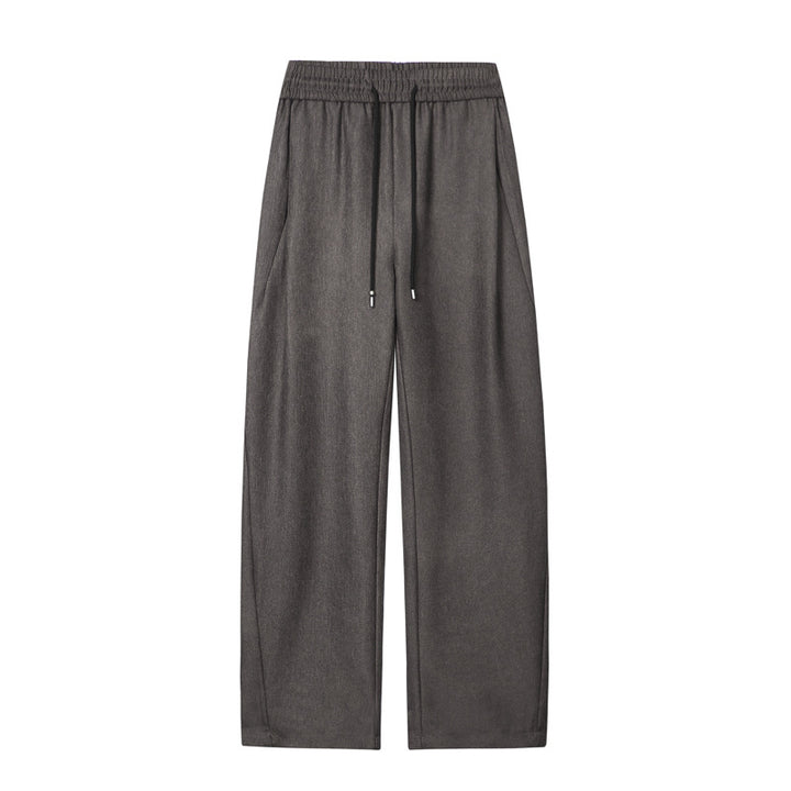 Men's Loose Lounge Pants with Elastic Waistband, Drawstring, and Soft Jersey Material Mune Fashion