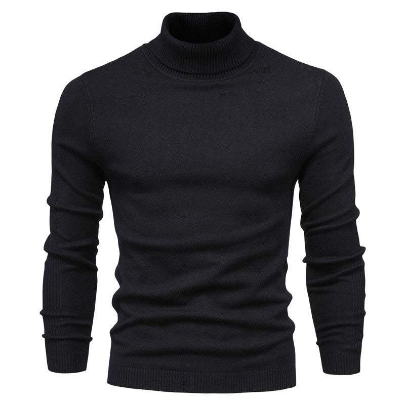 Men's Fashionable Turtleneck Sweater Made Of Fine Merino Wool Mune
