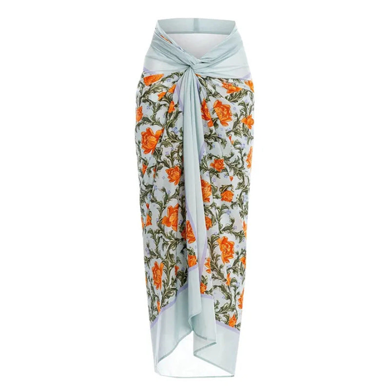 Women's high-quality one-piece swimsuit with exceptional cut and floral details Mune Fashion