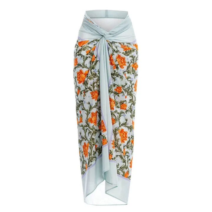 Women's high-quality one-piece swimsuit with exceptional cut and floral details Mune Fashion
